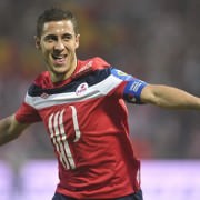 Eden Hazard scoring 3 times during his last game for Lille before moving to the Premier League